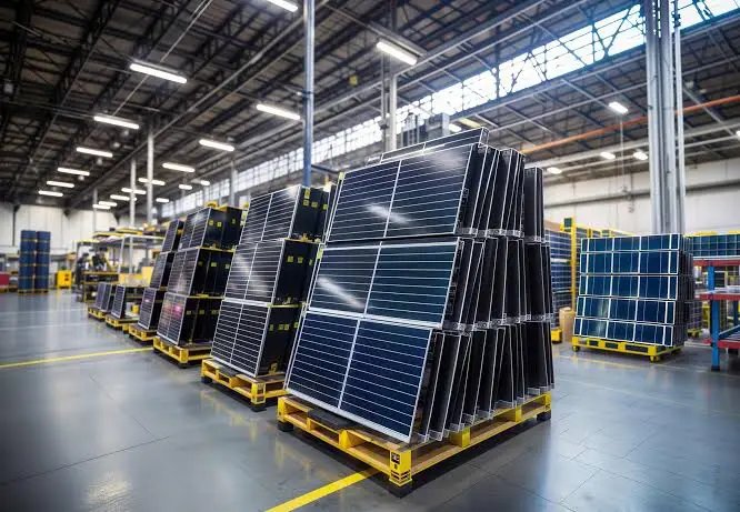 Werkstatt und Lager von Schatz Solar in Schorndorf mit Solarmodulen